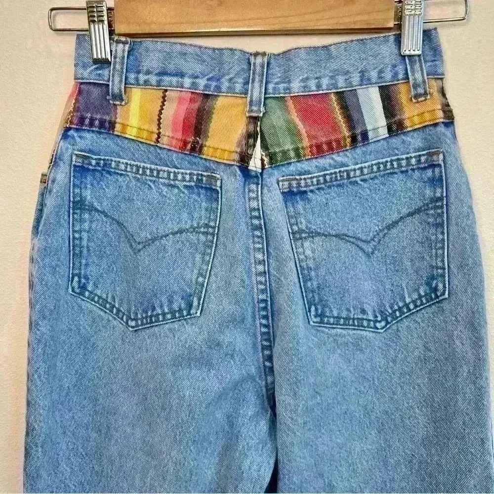 Mainframe Vintage Rare Tapered Denim Jeans Size 5 - Picture 6 of 10